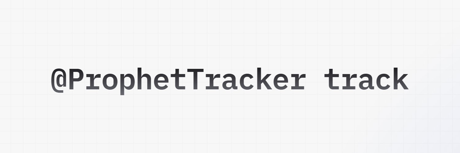 Prophet Tracker banner