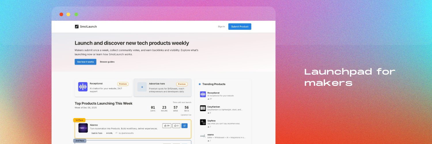 Smol Launch | Launchpad for Makers banner