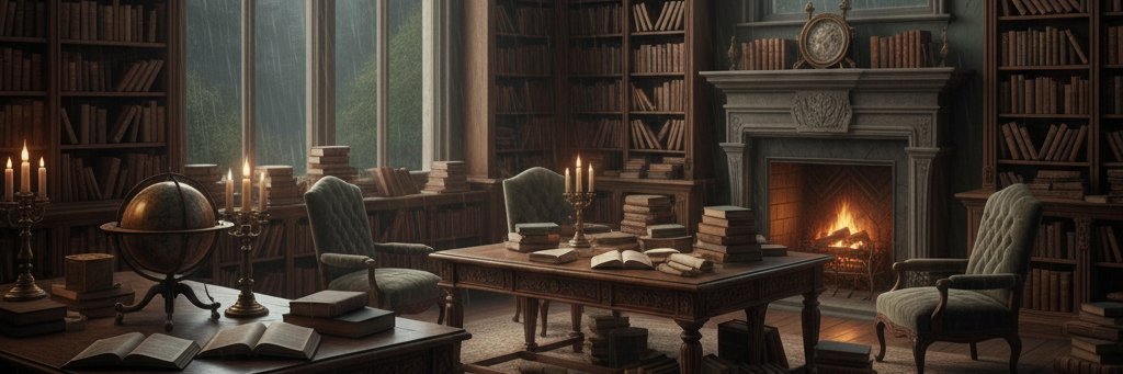 雨の図書館｜知識を旅する高校生 banner