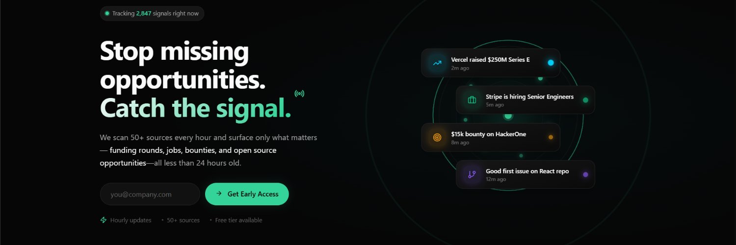 Catch The Signal banner