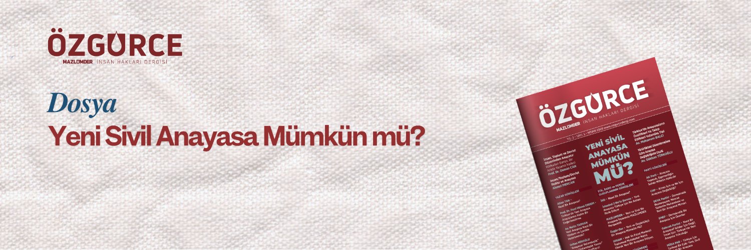 Özgürce İnsan Hakları Dergisi banner