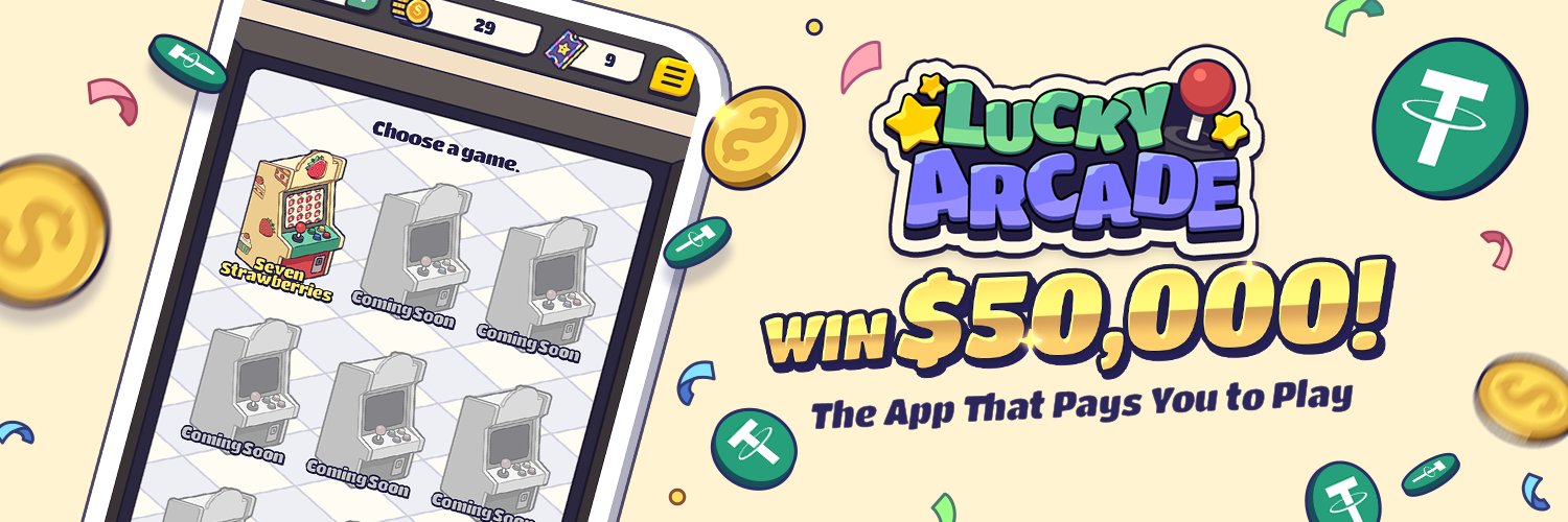 Lucky Arcade 🕹️ | Play to Earn USDT banner