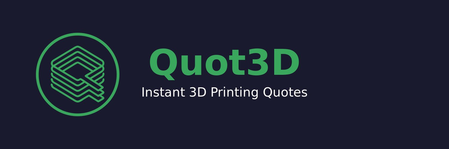 Quot3D - 3D Print Quoting banner