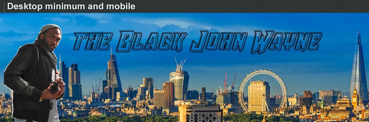 The Black John Wayne banner