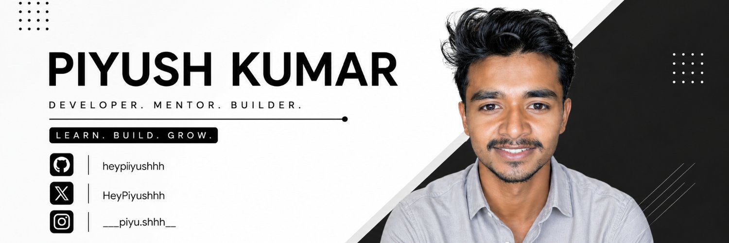 Piyush Kumar (@HeyPiyushhh) / Posts / X