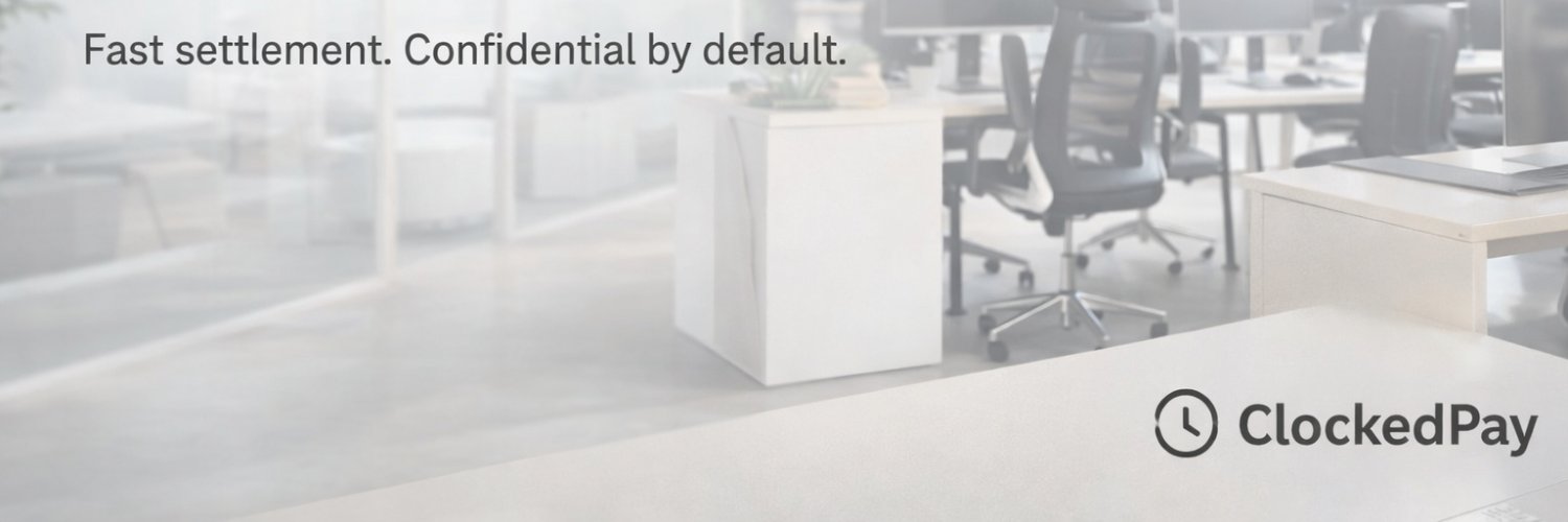ClockedPay's profile banner image