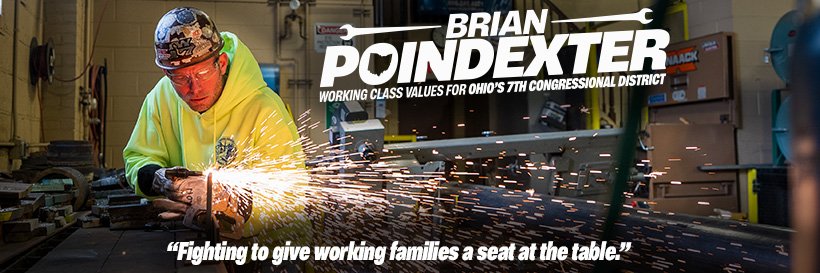 Brian Poindexter for Congress banner