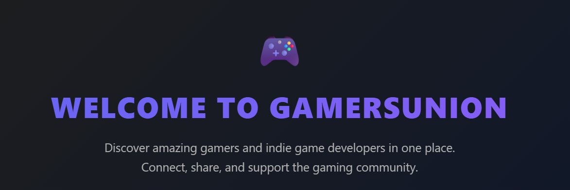 GamersUnion banner