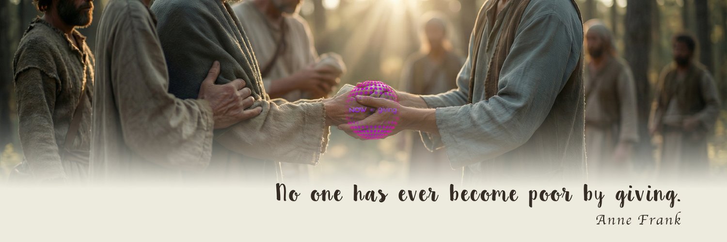 NOW giving banner