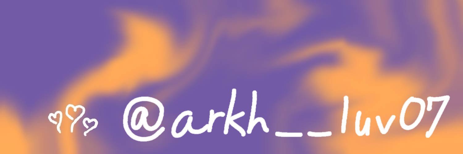 arkh__luv07's profile banner image