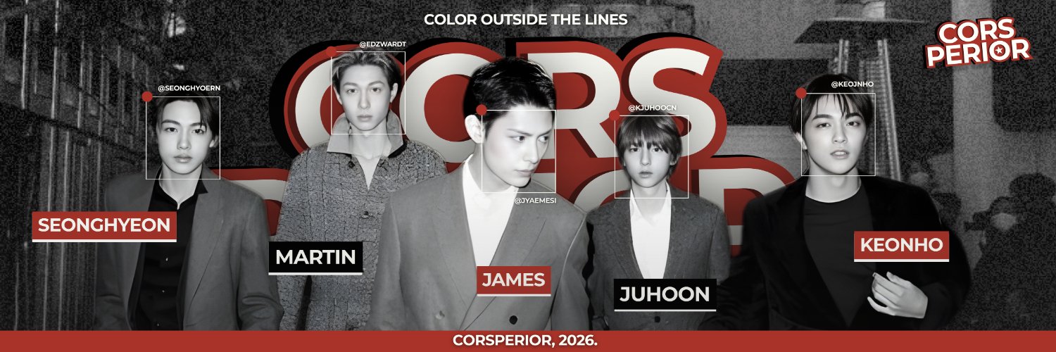 다섯이 하나로 이어진 이름, C͟o͟r͟s͟p͟e͟r͟i͟o͟r. banner