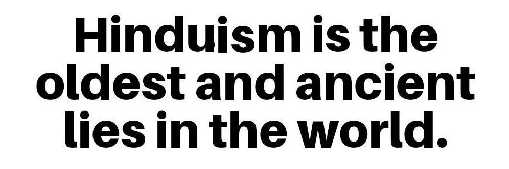 Hindu Lies Matter banner