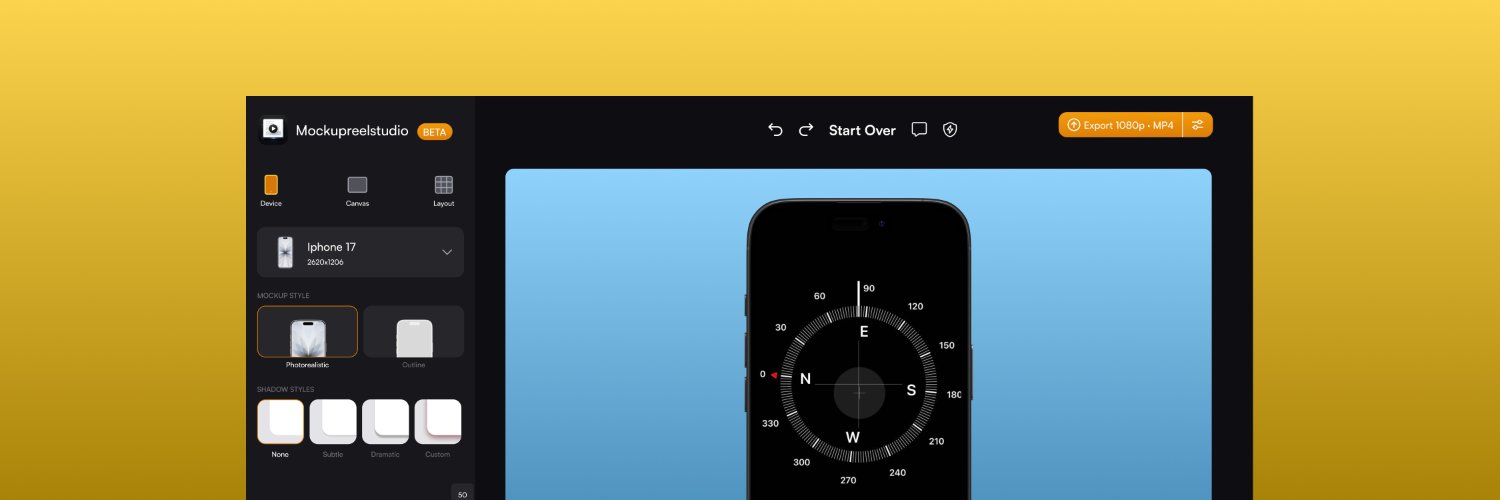 MockupReel Studio banner