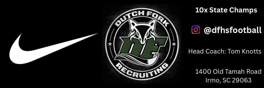 Recruit Dutch Fork Football banner