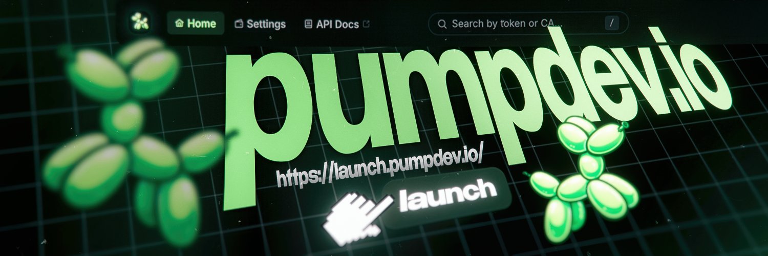 Pump Dev | Pump.fun API banner