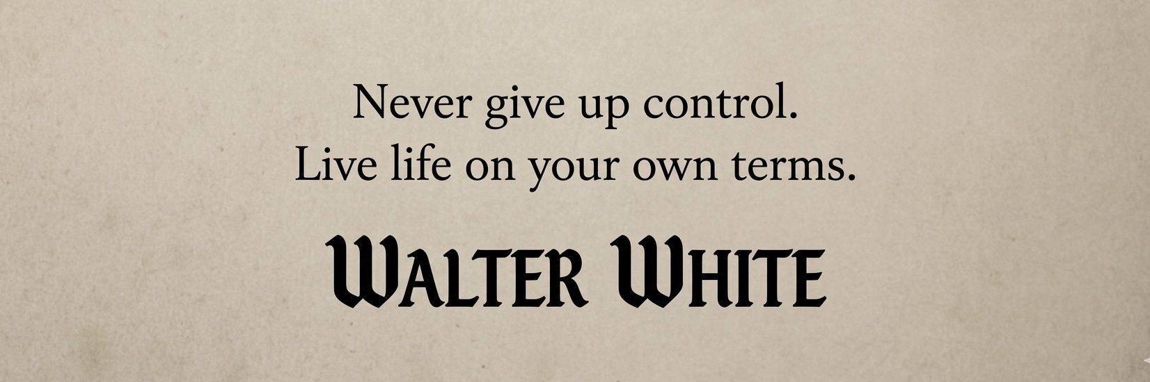 Walter Black banner