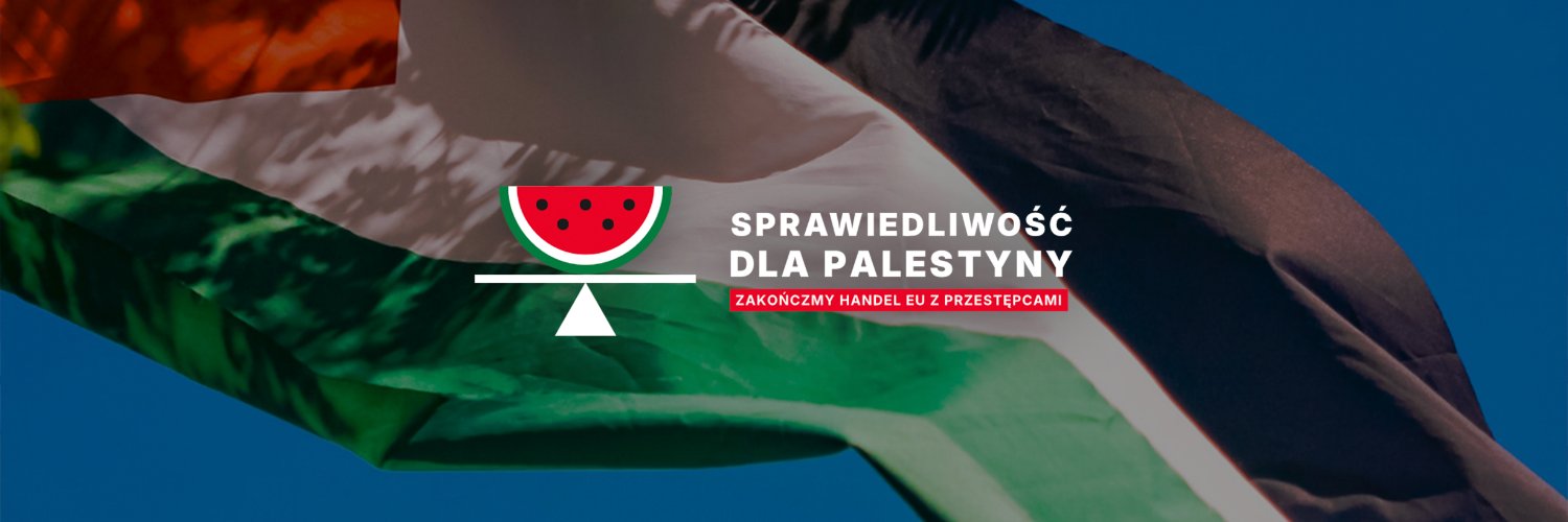 Sprawiedliwość dla Palestyny banner