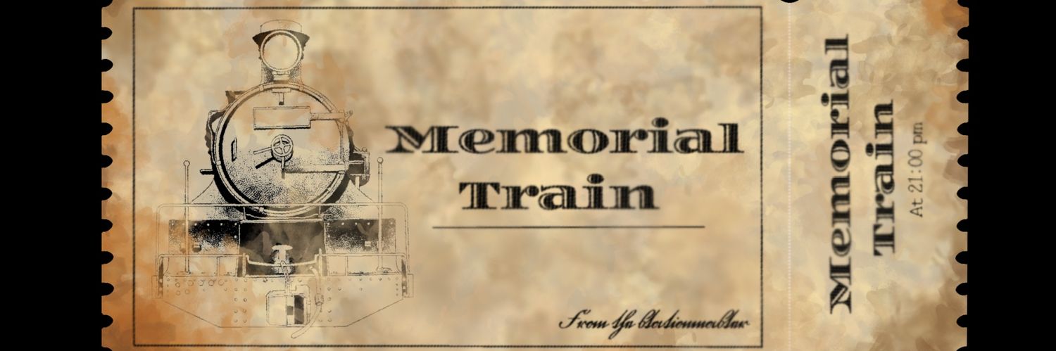 Memorial Train banner