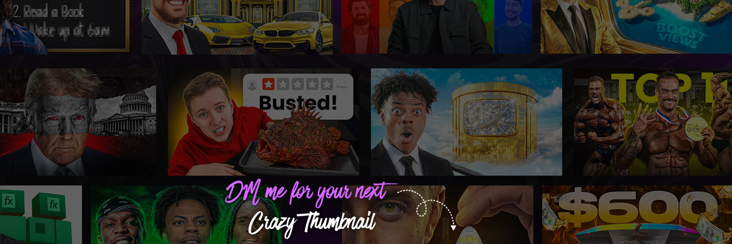 Rajesh | Thumbnail Designer banner