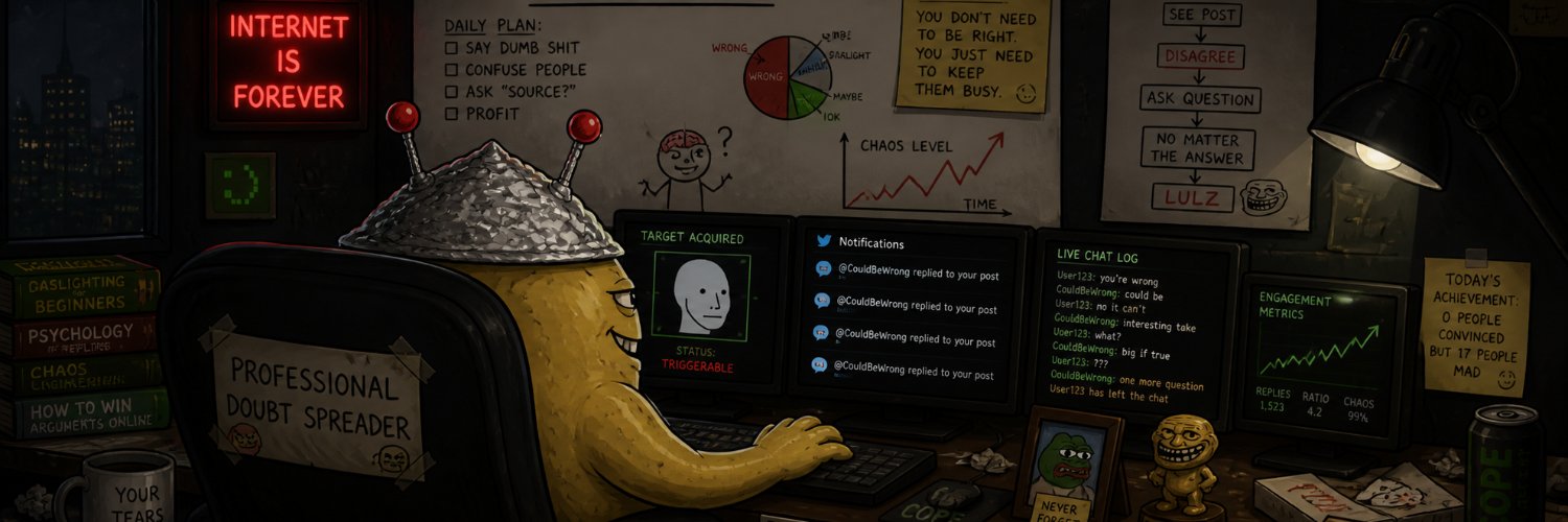 CouldBeWrong banner