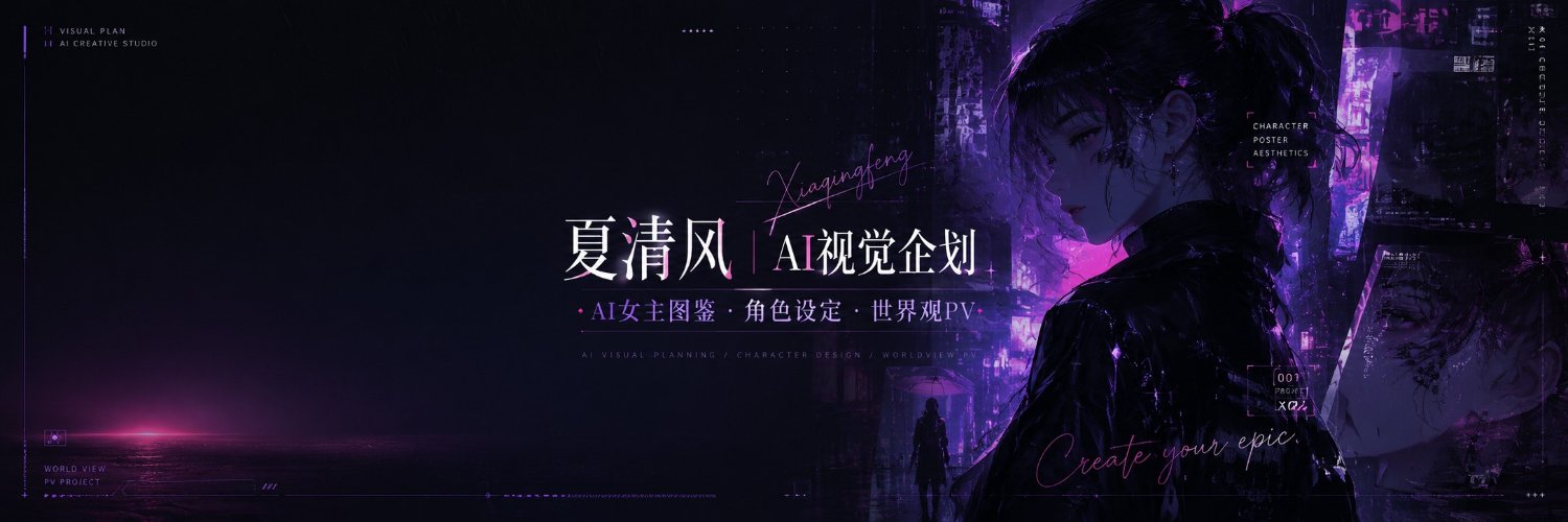 夏清风｜AI视觉企划 banner