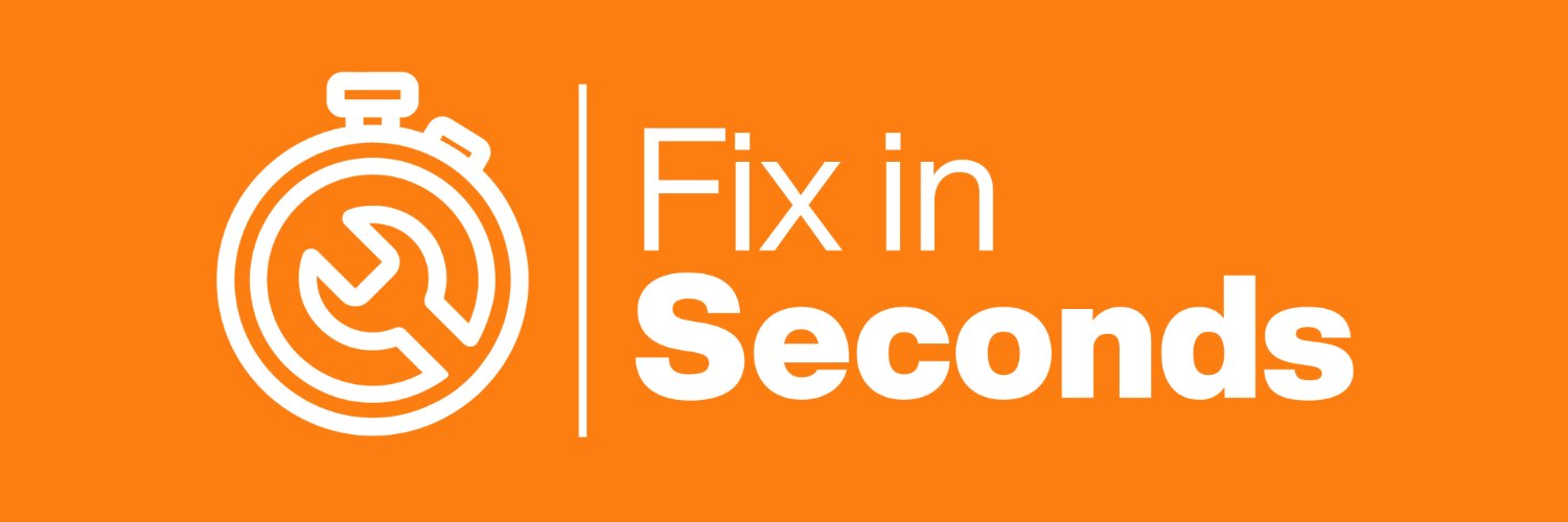 Fix in Seconds banner