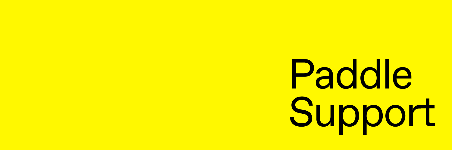 Paddle Support banner