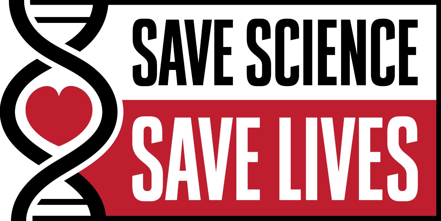Save Science Save Lives banner