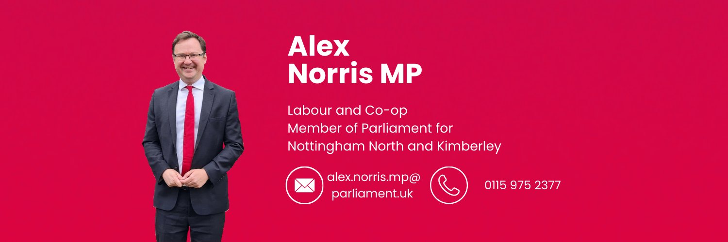 Alex Norris MP's banner