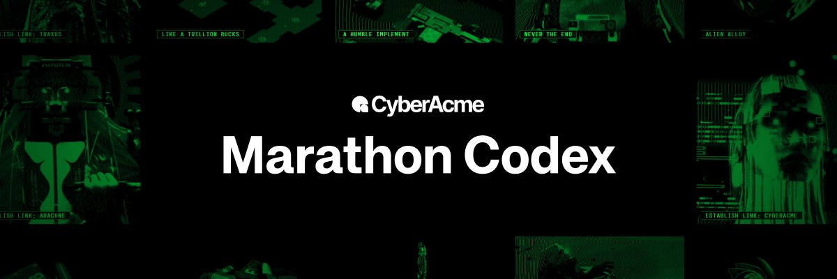 Marathon Codex Entries banner
