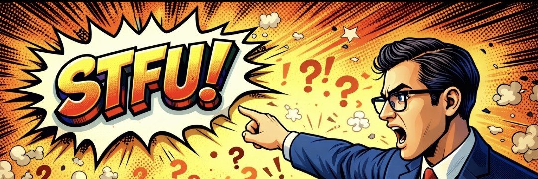 STFU banner