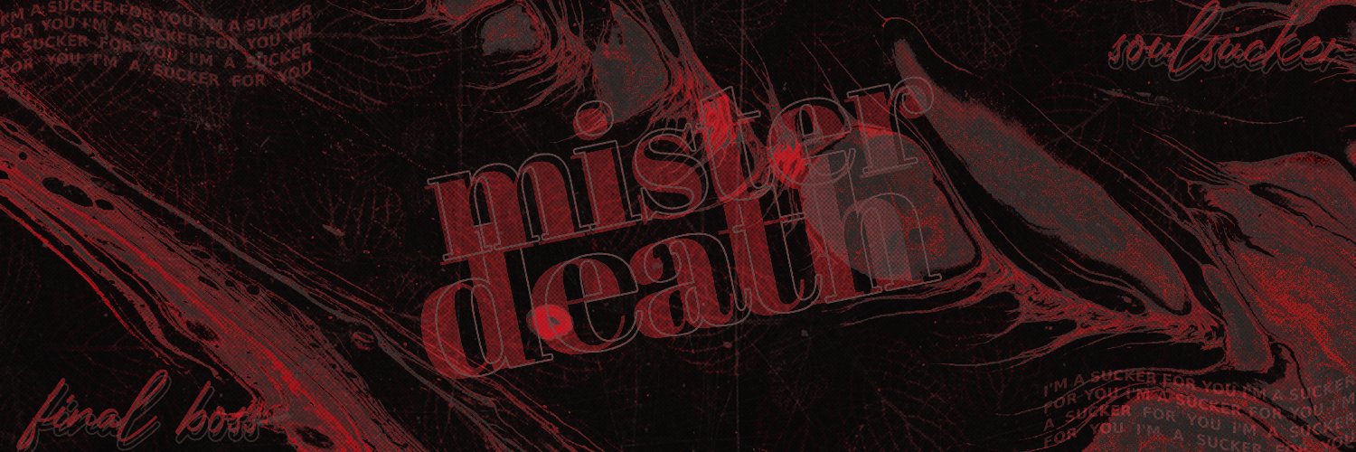 · · ─ 𝓜𝓲𝓼𝓽𝓮𝓻 𝓚 ─ · · banner