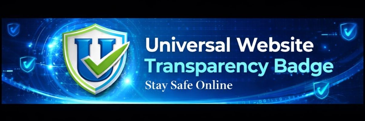 Universal Website Transparency Badge banner