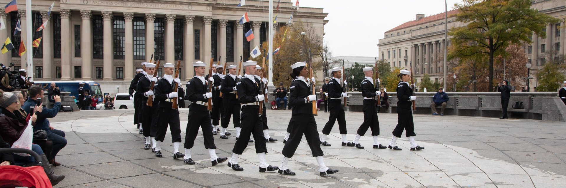 US Navy Memorial banner