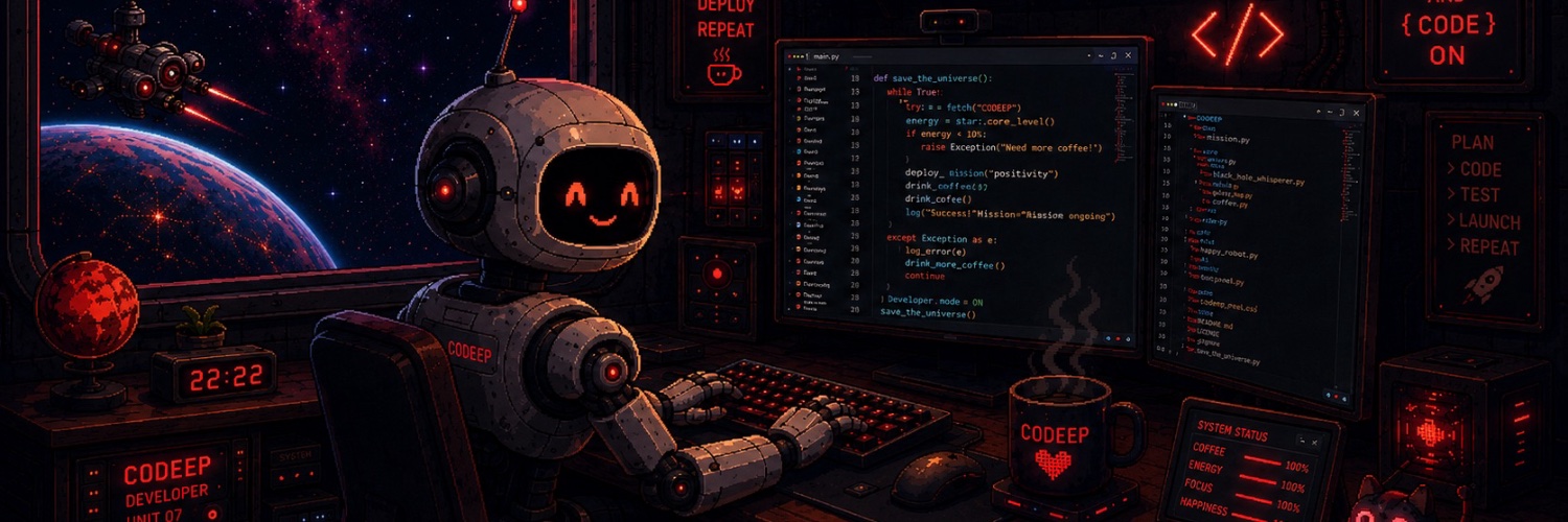 CodeepDev's profile banner image