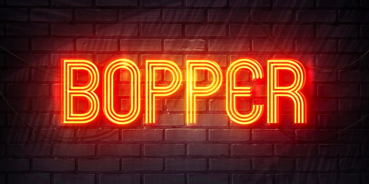 The Bopper banner