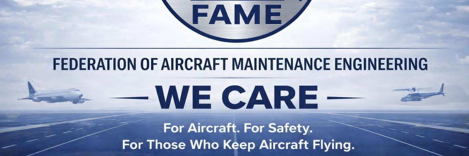 Federation of aircraft maintenance engineering banner