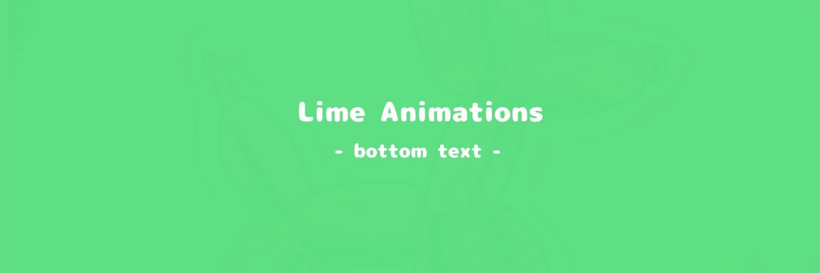 Lime Animations banner