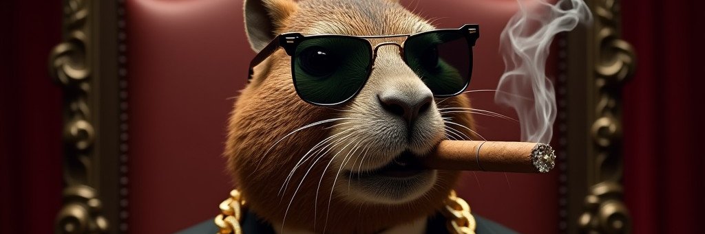 the golden capybara banner