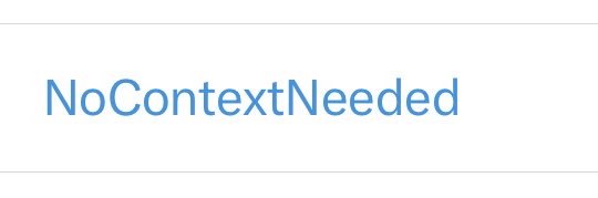 NoContextNeeded banner