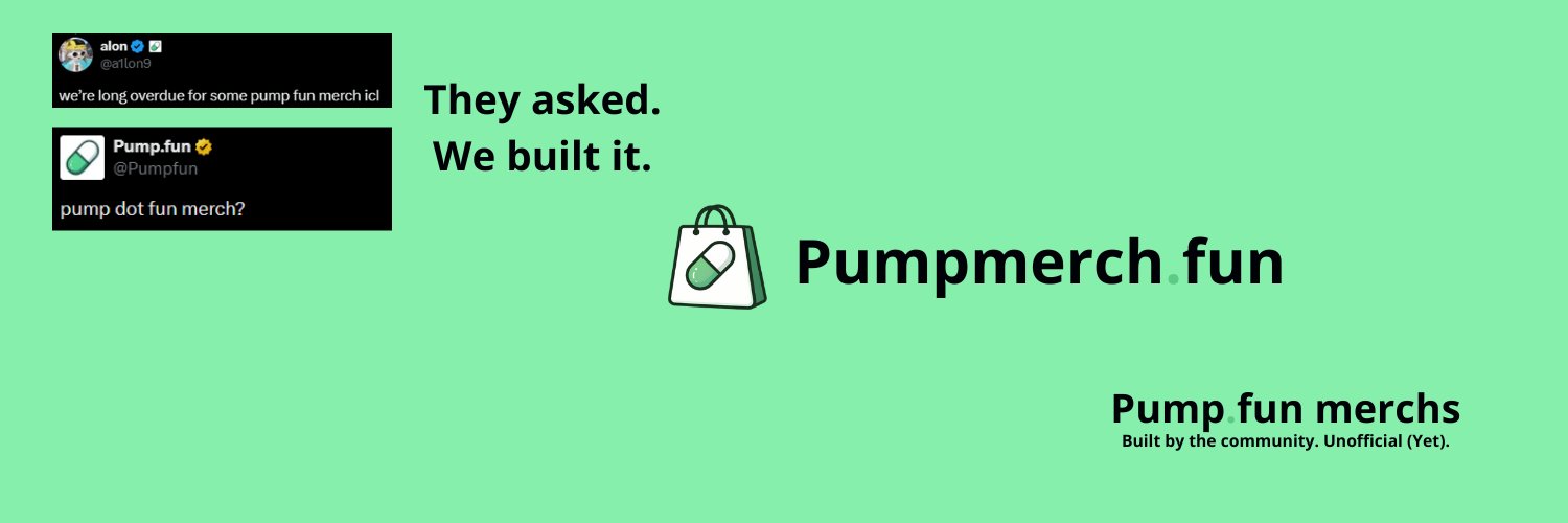 PumpMerch banner
