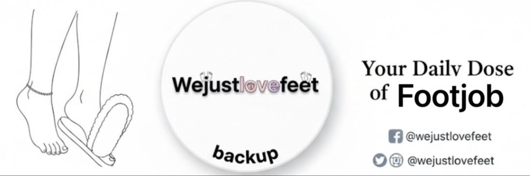 Wejustlovefeet backup banner