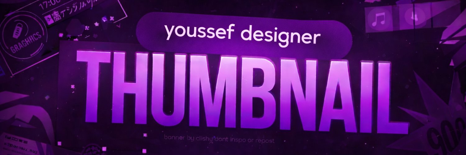 Yussef | Thumbnail designer banner