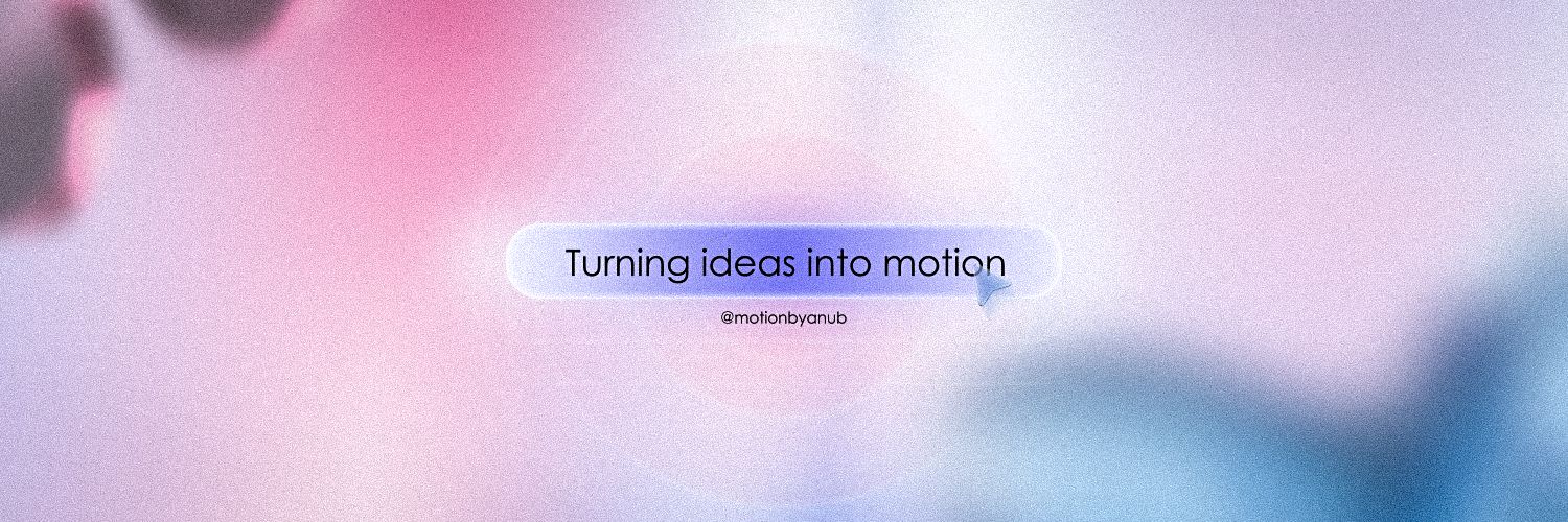 motionbyanub's profile banner image