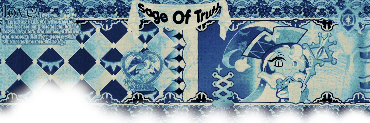 Sage of truth💙🫐 banner
