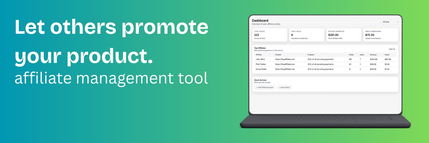 TinyAffiliate banner