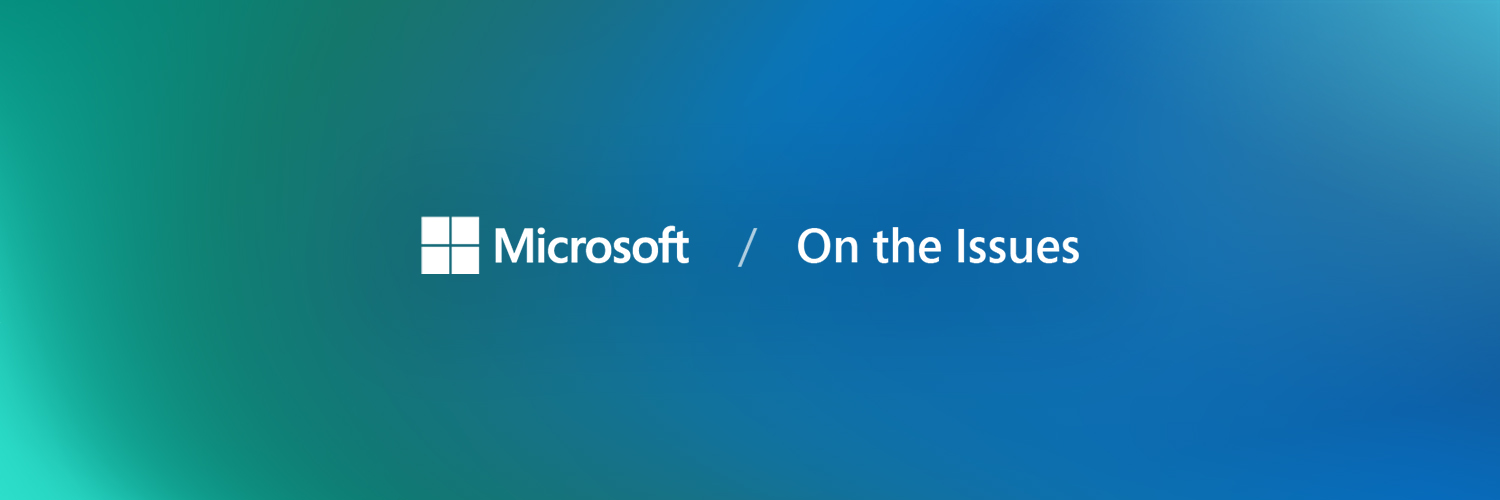 Microsoft On the Issues's banner
