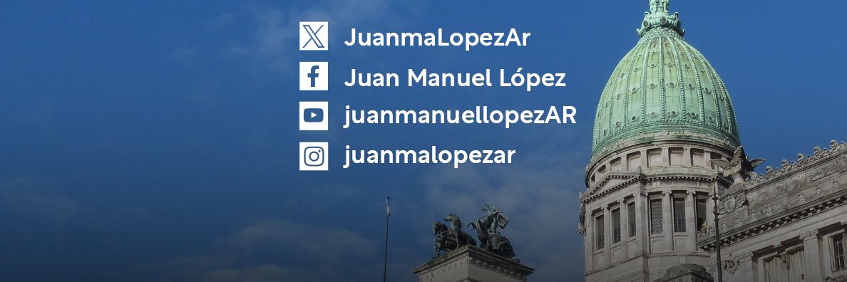 Juan Manuel López's banner