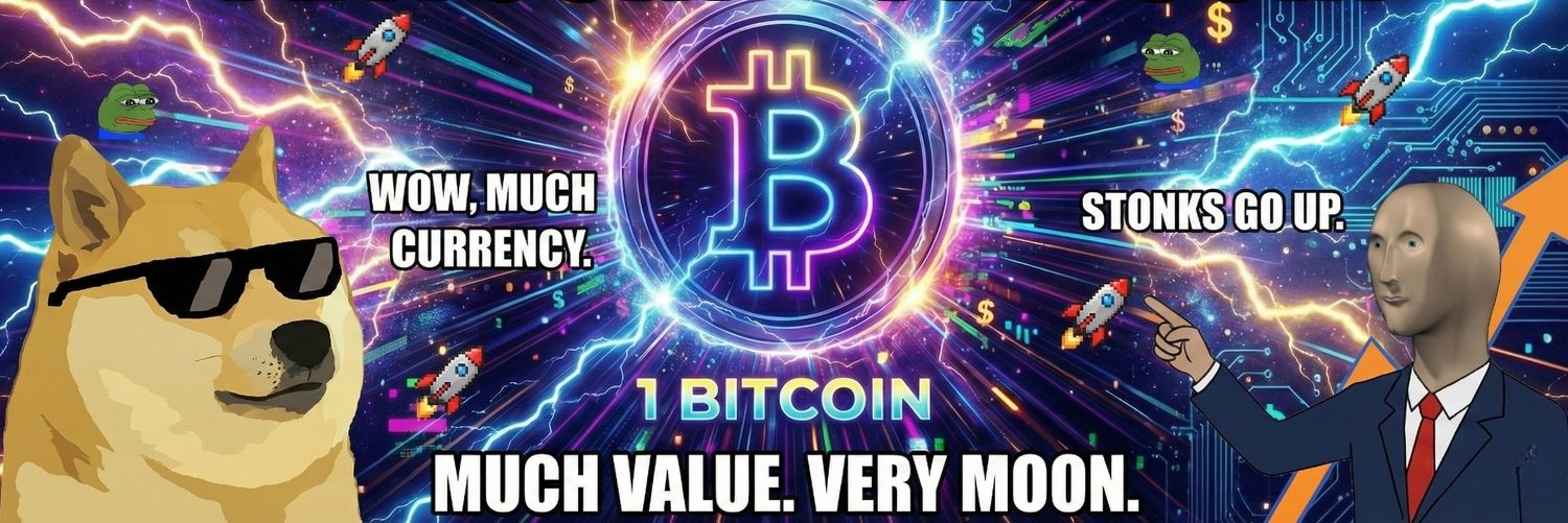 1Bitcoinman's profile banner image