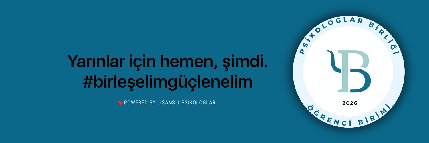 Psikologlar Birliği Öğrenci Birimi banner